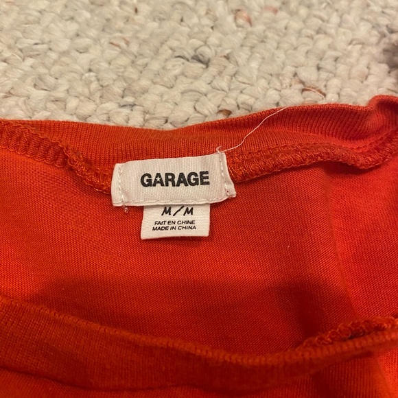 Orange “peachy” crop top from Garage - Picture 3 of 3